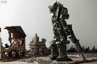 Illustration for article titled World War II-Themed Titanfall Lego Diorama